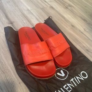Women’s Valentino Red Slides
